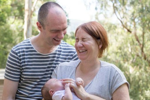 Mum and Dad welcome their baby daughter with happiness and fun ©Erika's Way Photography 